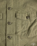 orSlow 4 Pocket U.S. Army Fatigue Shirt - Dark Olive Stone