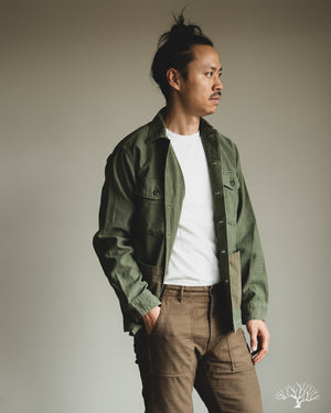 orSlow - 4 Pocket U.S. Army Fatigue Shirt - Dark Olive Stone