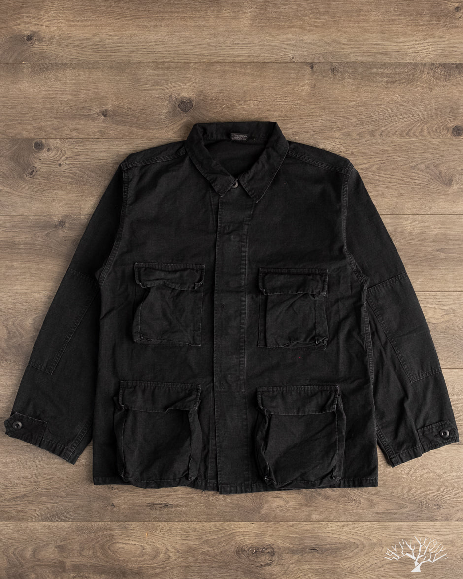of Slow ブラック ミリタリージャケット B.D.U Jacket orSlow - B.D.U. Jacket - Black Stone – Withered Fig