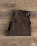 orSlow Brushed Flannel Fatigue Pants - Coffee Brown