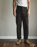 orSlow Brushed Flannel Fatigue Pants - Coffee Brown