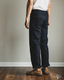 orSlow Brushed Flannel Fatigue Pants - Dark Navy