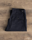 orSlow Brushed Flannel Fatigue Pants - Dark Navy