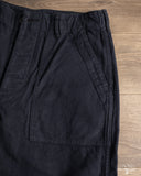 orSlow Brushed Flannel Fatigue Pants - Dark Navy
