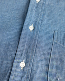 orSlow Chambray Standard Button Down Shirt - Indigo-Dyed Mini-Check