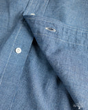 orSlow Chambray Standard Button Down Shirt - Indigo-Dyed Mini-Check
