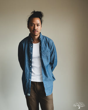 Orslow - Chambray Standard Button Down Shirt – Withered Fig