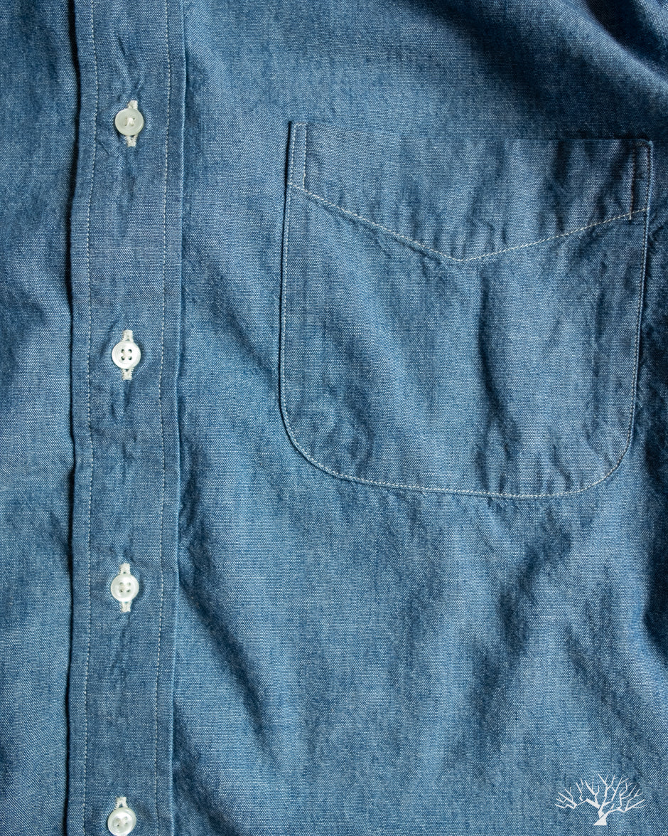 orSlow Chambray Standard Button Down Shirt
