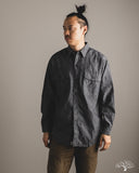 orSlow Chambray Work Shirt w/ Flap Pocket - Black