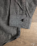 orSlow Chambray Work Shirt w/ Flap Pocket - Black