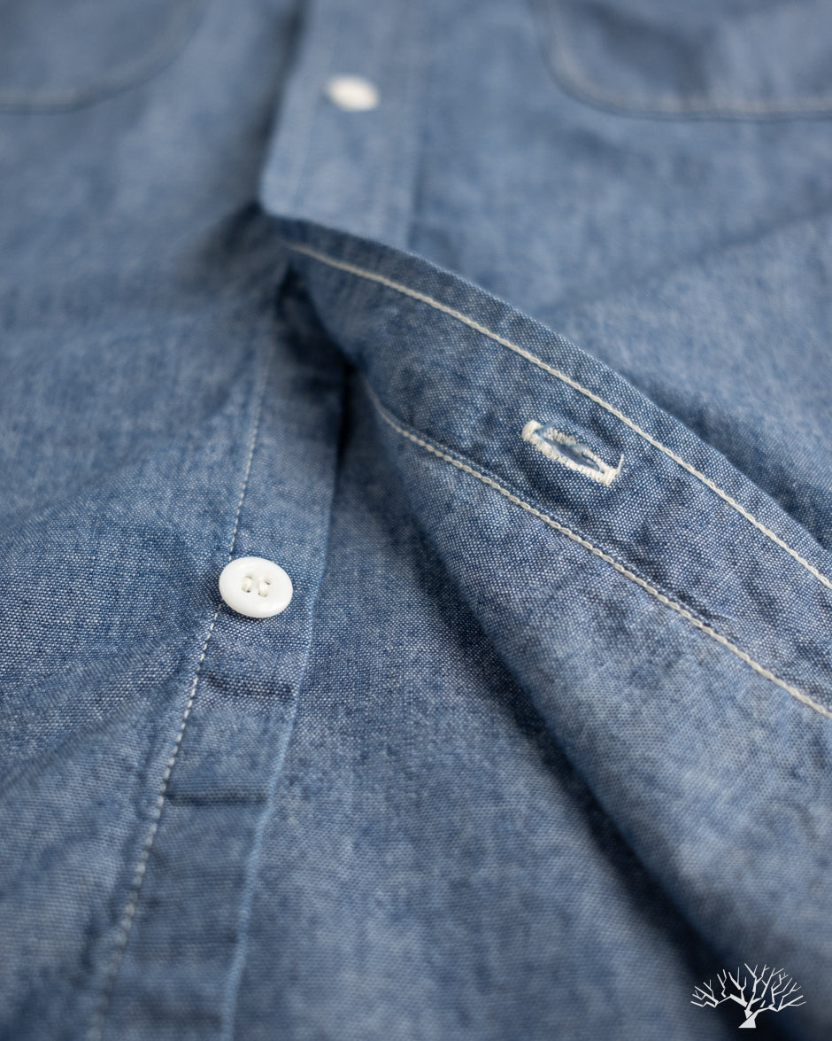 orSlow Chambray Work Shirt w/ Flap Pocket