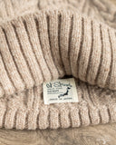 orSlow Classic Aran Beanie - Beige
