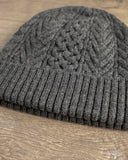orSlow Classic Aran Beanie - Charcoal Grey