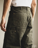 orSlow Dad's Fit Oxford Painter Pants - Coffee Brown Stone