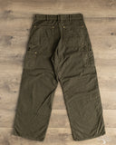 orSlow Dad's Fit Oxford Painter Pants - Coffee Brown Stone