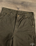 orSlow Dad's Fit Oxford Painter Pants - Coffee Brown Stone