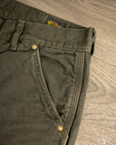 orSlow Dad's Fit Oxford Painter Pants - Coffee Brown Stone
