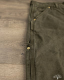 orSlow Dad's Fit Oxford Painter Pants - Coffee Brown Stone