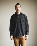 orSlow Denim Western Shirt - Black Denim