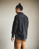 orSlow Denim Western Shirt - Black Denim