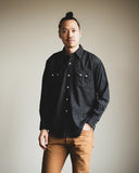 orSlow Denim Western Shirt - Black Denim