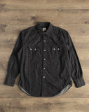 orSlow Denim Western Shirt - Black Denim
