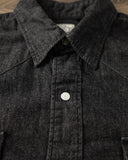 orSlow Denim Western Shirt - Black Denim