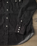 orSlow Denim Western Shirt - Black Denim