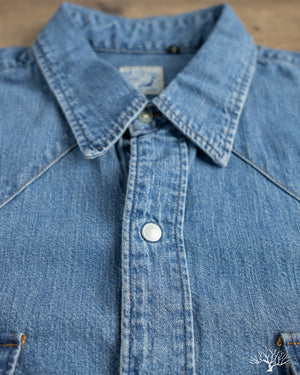 Orslow - Denim Western Shirt - Denim Used – Withered Fig