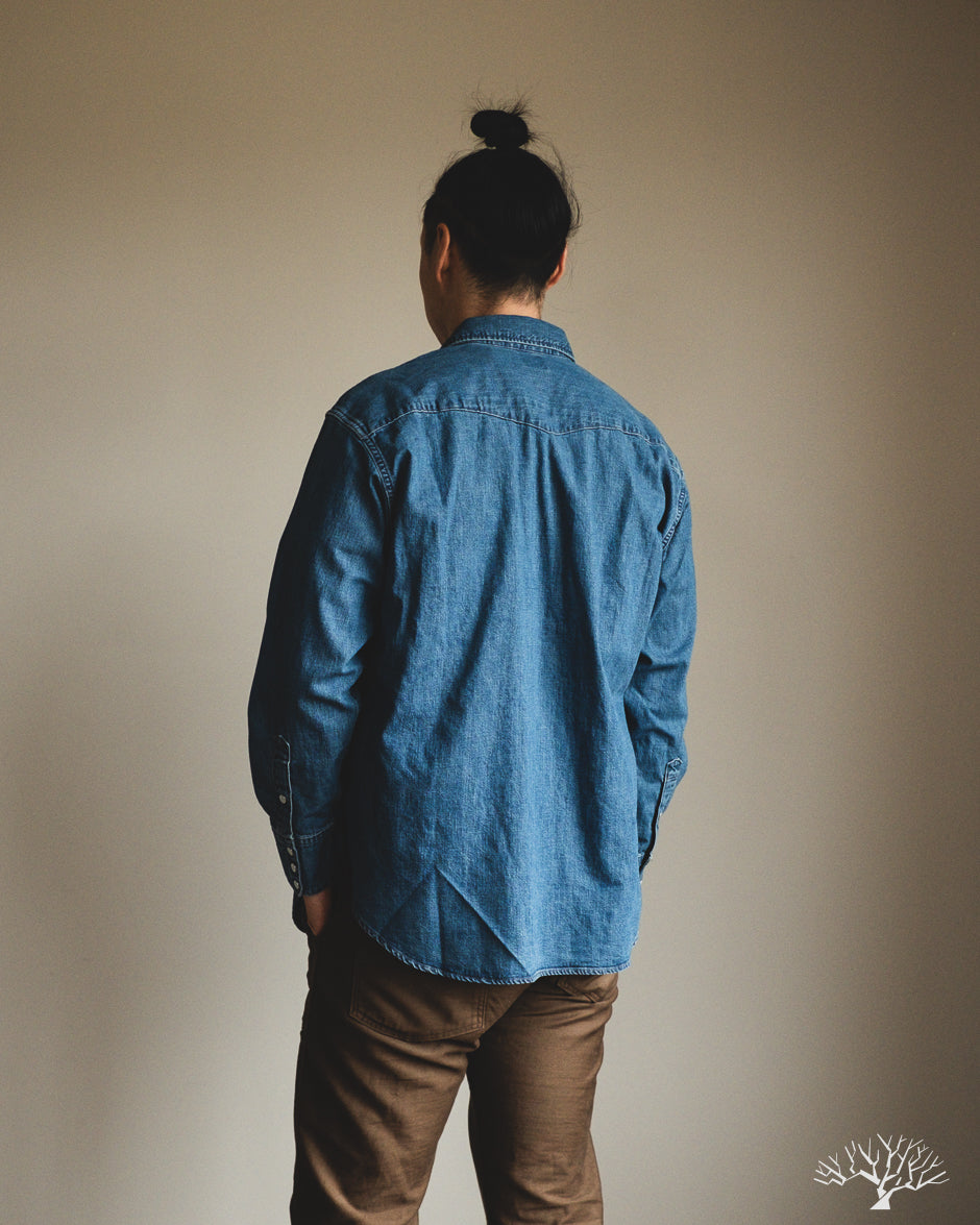 Denim Western Shirt - Denim Used