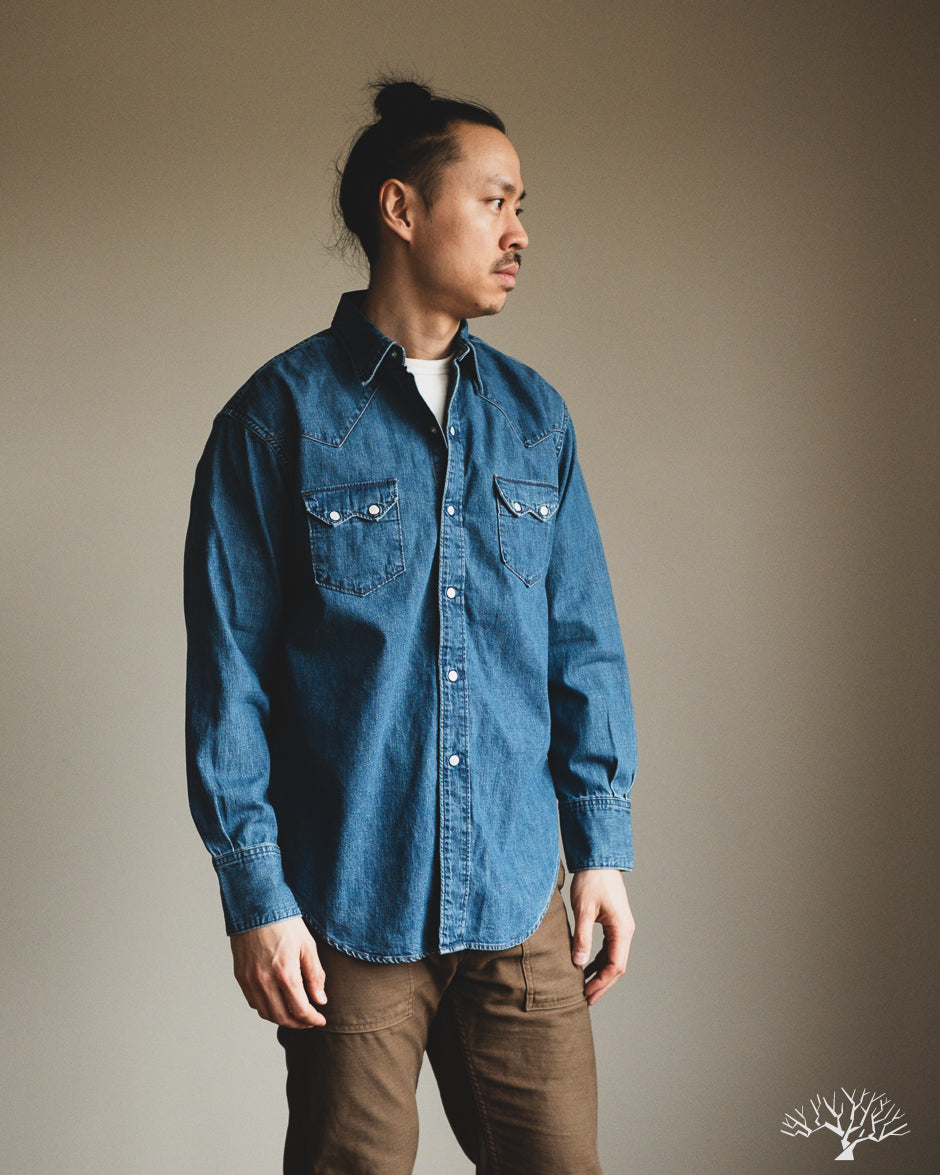 Denim Western Shirt - Denim Used