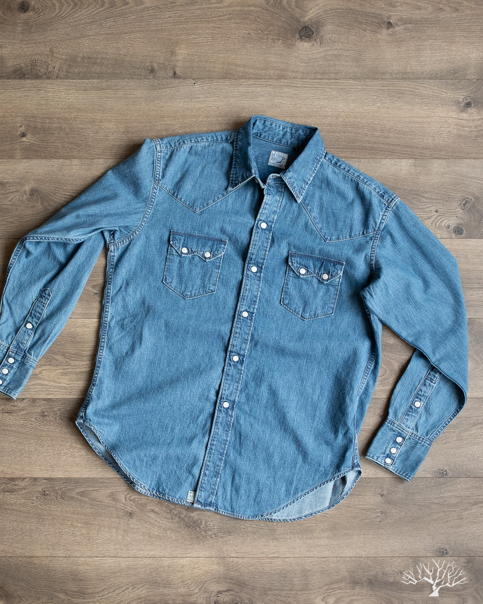 Denim Western Shirt - Denim Used