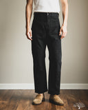 orSlow Double-Knee Canvas Work Trousers - Black