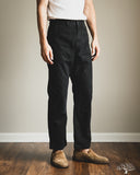 orSlow Double-Knee Canvas Work Trousers - Black