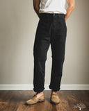 orSlow Double-Knee Canvas Work Trousers - Black