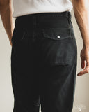 orSlow Double-Knee Canvas Work Trousers - Black
