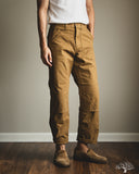 orSlow Double-Knee Canvas Work Trousers - Brown