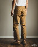 orSlow Double-Knee Canvas Work Trousers - Brown