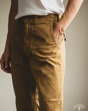 orSlow Double-Knee Canvas Work Trousers - Brown