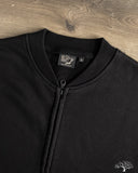 orSlow Front Zip Densely Knit Sweatshirt - Black