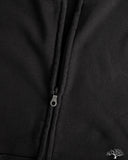 orSlow Front Zip Densely Knit Sweatshirt - Black