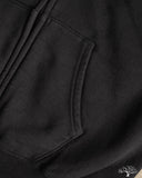 orSlow Front Zip Densely Knit Sweatshirt - Black