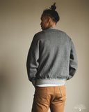 orSlow Front Zip Densely Knit Sweatshirt - Charcoal Grey