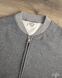 orSlow Front Zip Densely Knit Sweatshirt - Charcoal Grey