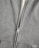 orSlow Front Zip Densely Knit Sweatshirt - Charcoal Grey