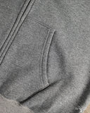 orSlow Front Zip Densely Knit Sweatshirt - Charcoal Grey