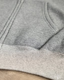 orSlow Front Zip Densely Knit Sweatshirt - Charcoal Grey