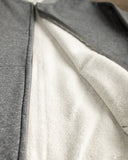 orSlow Front Zip Densely Knit Sweatshirt - Charcoal Grey