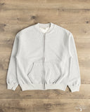 orSlow Front Zip Densely Knit Sweatshirt - Heather Grey
