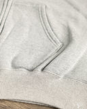 orSlow Front Zip Densely Knit Sweatshirt - Heather Grey